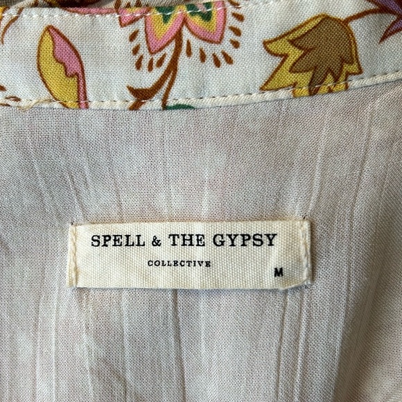 🌺Reserved Do Not Buy🌺EUC Spell Portobello Road Short Sleeve Blouse size medium - Picture 8 of 11